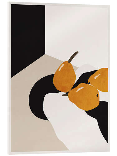 Acrylglas print Minimal Abstract Art Pears