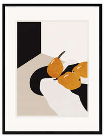 Kehystetty taidepainatus Minimal Abstract Art Pears