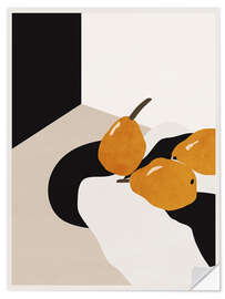 Självhäftande poster Minimal Abstract Art Pears