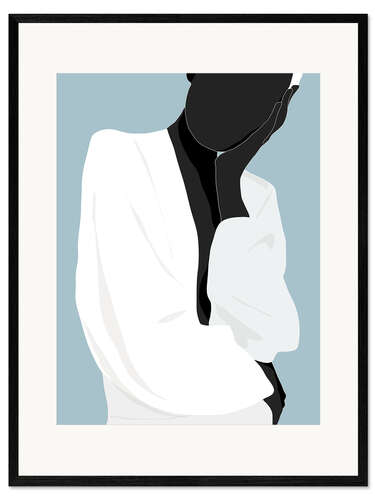 Stampa artistica con cornice Minimal Art Girl II
