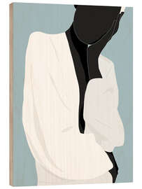 Quadro de madeira Minimal Art Girl II