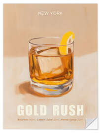 Muursticker Gold Rush