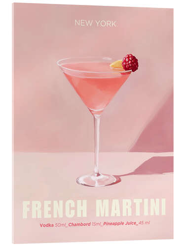 Acrylic print French Martini