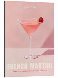 Tableau en aluminium French Martini