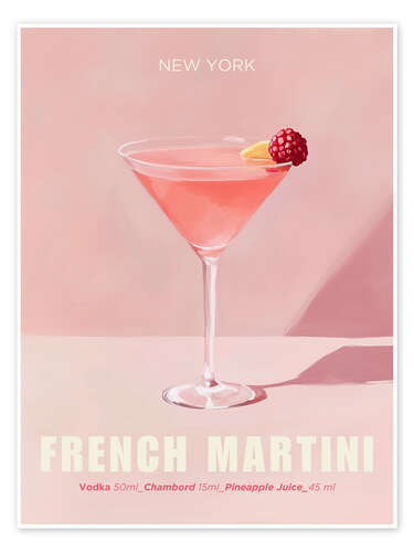 Póster French Martini