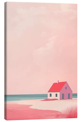 Leinwandbild Strandhaus