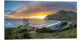 Stampa su plexi-alluminio Sunset on Corsica