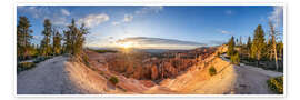 Wandbild Sonnenaufgang im Bryce Canyon, Utah - Jan Christopher Becke