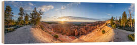 Holzbild Sonnenaufgang im Bryce Canyon, Utah