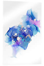 Cuadro de metacrilato By the Shore Blue Abstract Painting - Mod Pop Deco