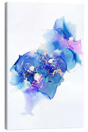 Leinwandbild By the Shore Blue Abstract Painting - Mod Pop Deco