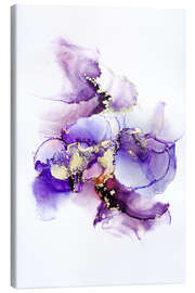 Stampa su tela Regal Purple Abstract Painting - Mod Pop Deco