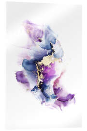 Tableau en verre acrylique Storm Modern Purple Painting - Mod Pop Deco