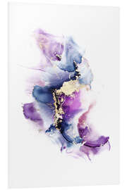 Hartschaumbild Storm Modern Purple Painting