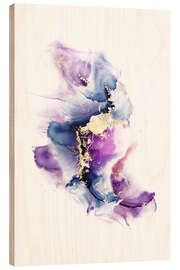 Cuadro de madera Storm Modern Purple Painting - Mod Pop Deco