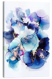 Leinwandbild Atmos Blue Abstract Art - Mod Pop Deco