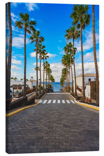 Lienzo Way to Playa Flamingo on Gran Canaria