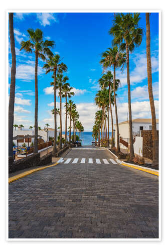 Poster Weg zum zum Playa Flamingo auf Gran Canaria