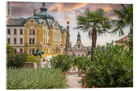 Quadro em acrílico Pecs, historic Széchenyi Square, Hungary