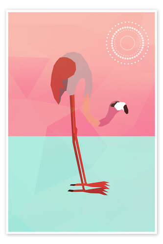 Poster Pink Flamingo