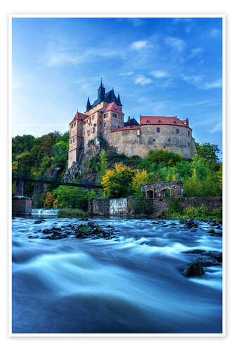 Poster Burg Kriebstein, Sachsen