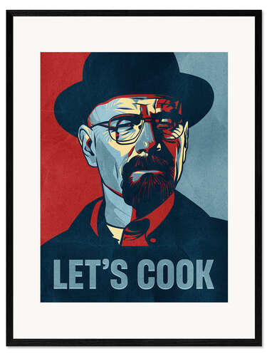 Framed art print Let's Cook