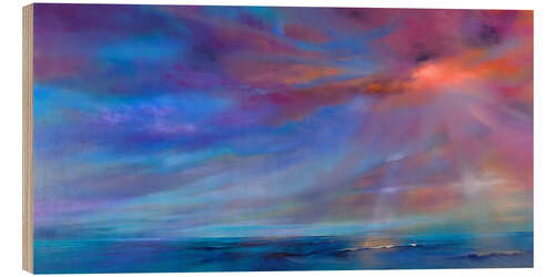Quadro de madeira Heavenly Play of Colours