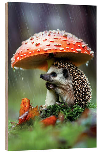 Trebilde Smart Hedgehog in the Rain