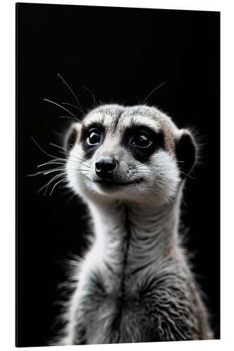 Aluminium print Meerkat