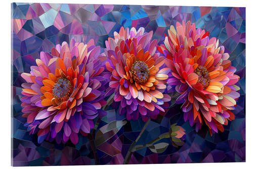 Acrylic print Purple Dahlia
