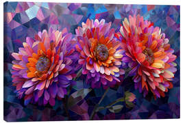 Tableau sur toile Purple Dahlia