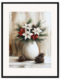 Gerahmter Kunstdruck Winterliche Aromen in der Vase