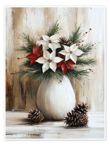Poster Winter aromas in vase