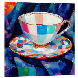 Acrylic print Old-fashioned teacup