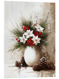 Tableau en verre acrylique Winter mood in vase - DejaReve