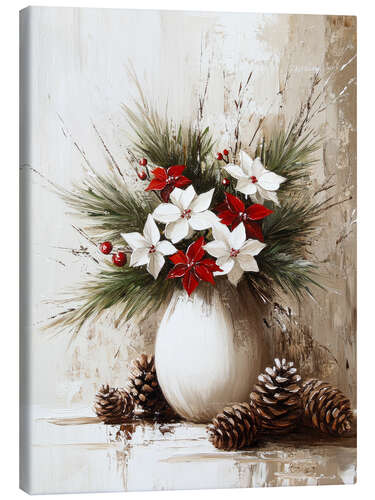 Tableau sur toile Winter mood in vase