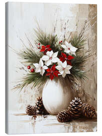Tableau sur toile Winter mood in vase - DejaReve