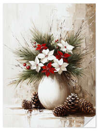 Wandsticker Winterstimmung in der Vase