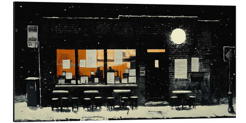 Aluminium print Midnight in Metropolis