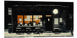 Hartschaumbild Mitternacht in Metropolis