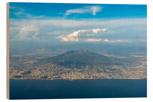 Quadro de madeira Vesuvius, Italy