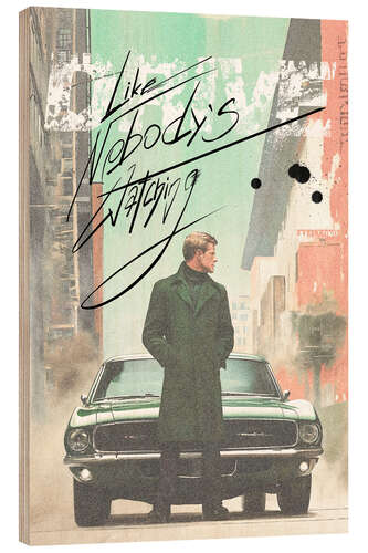 Tableau en bois Drive Like Nobody's Watching