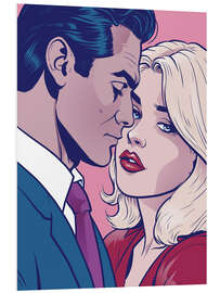 Hartschaumbild Abschiedskuss