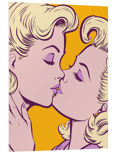 Stampa su PVC Girls Kiss