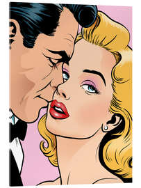 Cuadro de metacrilato Classic Comic Kiss - Walter Fröhlich