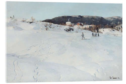 Quadro em acrílico A Winter's Day in Norway, 1886