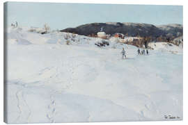 Leinwandbild Ein Wintertag in Norwegen, 1886 - Frits Thaulow