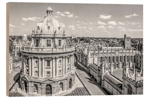 Wood print Radcliffe Camera in Oxford, England