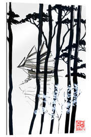 Gallery Print Piroge auf dem Fluss