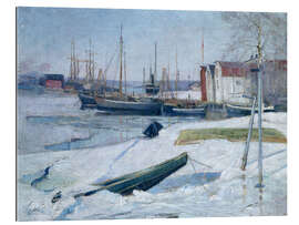 Gallery Print Winter im Hafen, Oslofjord, 1880